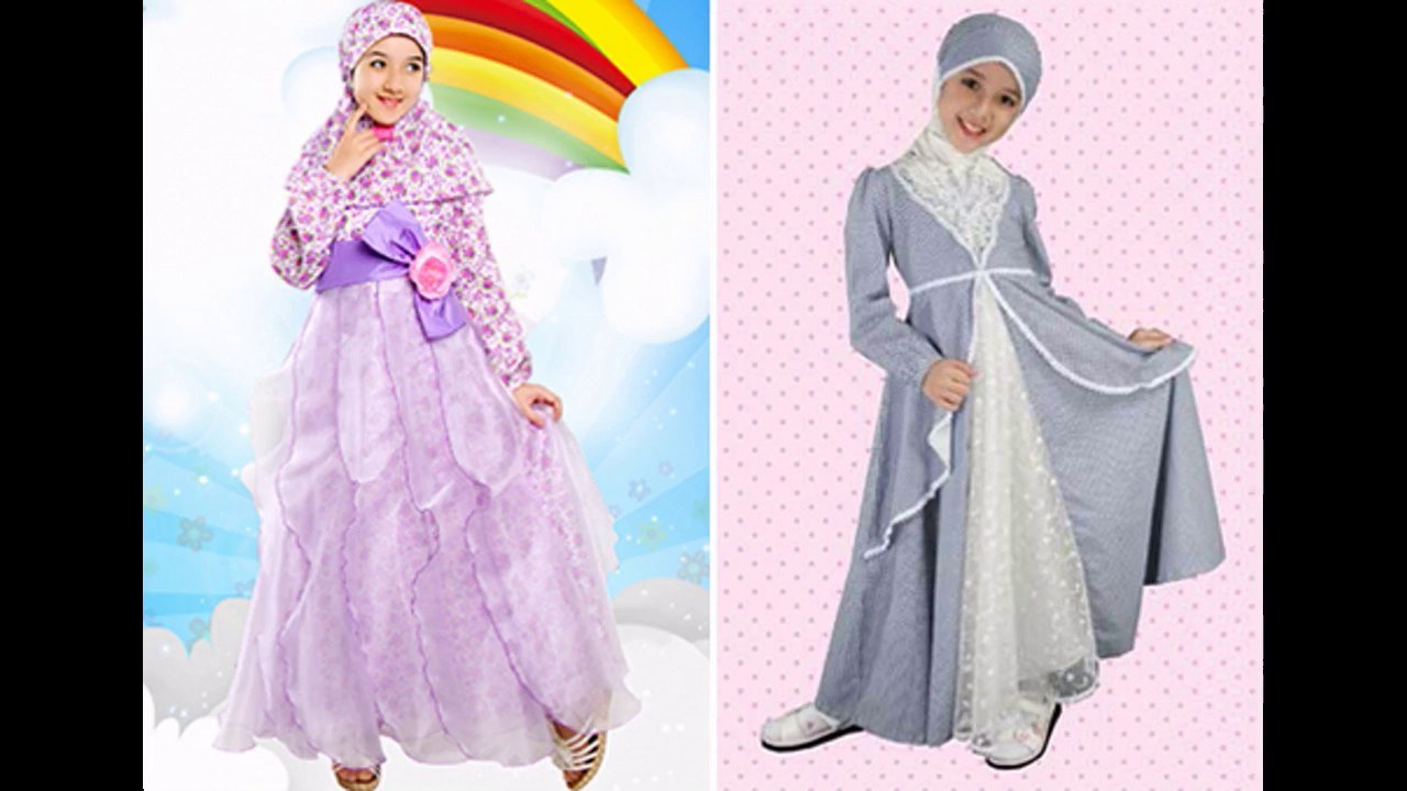 Design Baju Lebaran Anak Perempuan Mndw Baju Muslim Lebaran Anak Perempuan