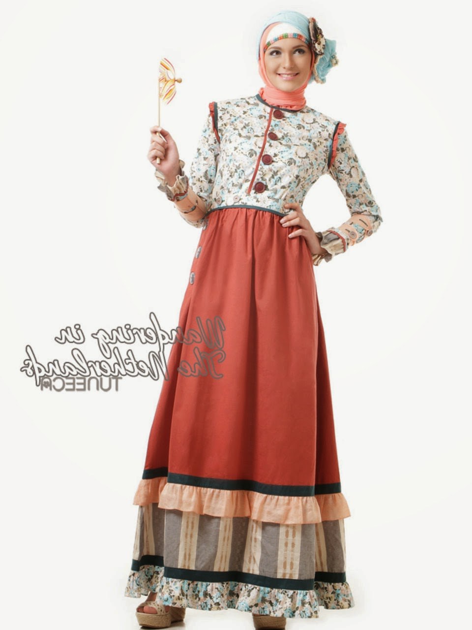 Design Baju Lebaran Cantik Tldn 12 Contoh Model Gamis Muslim Lebaran Terbaru Kumpulan
