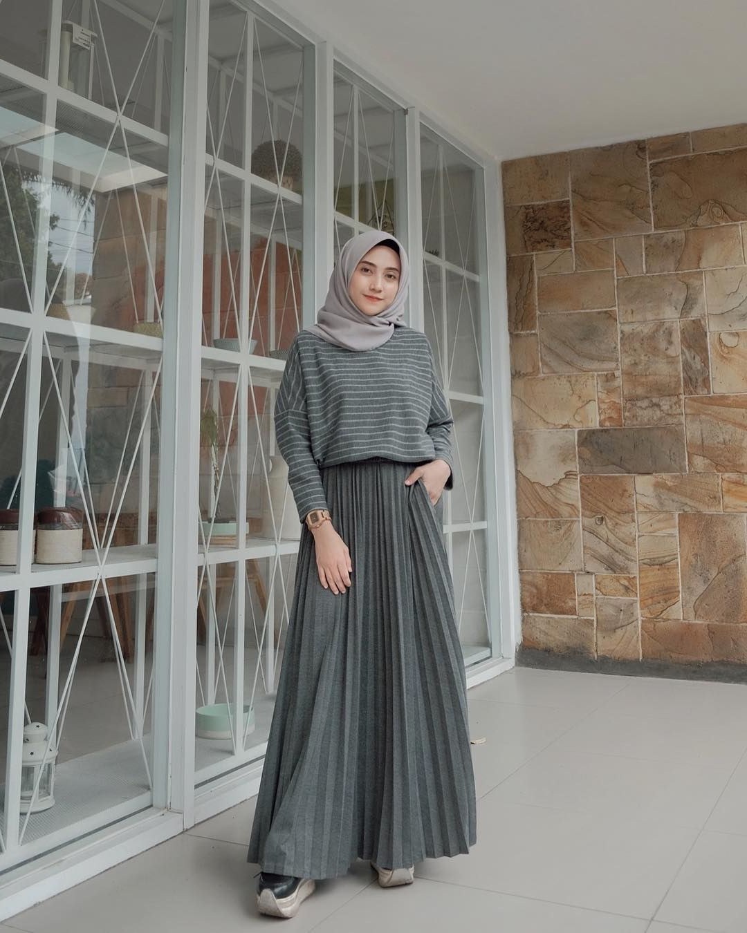 Design Baju Lebaran Modern 2019 X8d1 Baju Muslim Lebaran Terbaru 2019 Dengan Gambar