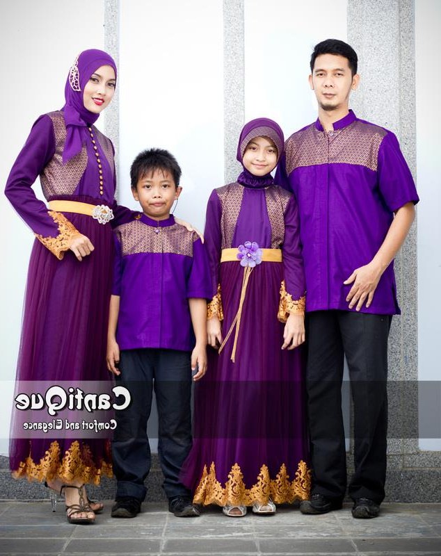 Design Baju Lebaran Seragam Nkde 45 Model Baju Batik Seragam Keluarga Lebaran Terbaru 2019