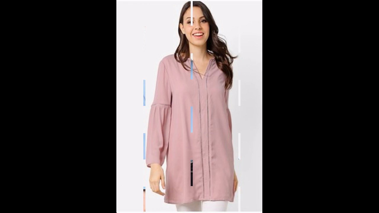 Design Baju Lebaran Wanita O2d5 Baju Muslim atasan Tunik Modern Untuk Lebaran 2017