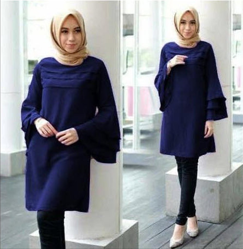 Design Fashion Muslimah Kekinian Dwdk Jual Baju atasan Wanita Muslim Model Terbaru Kekinian