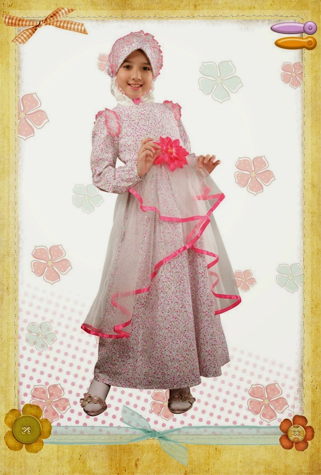 Design Model Baju Lebaran Anak Perempuan Etdg 20 Contoh Model Baju Muslim Anak Perempuan Terbaru