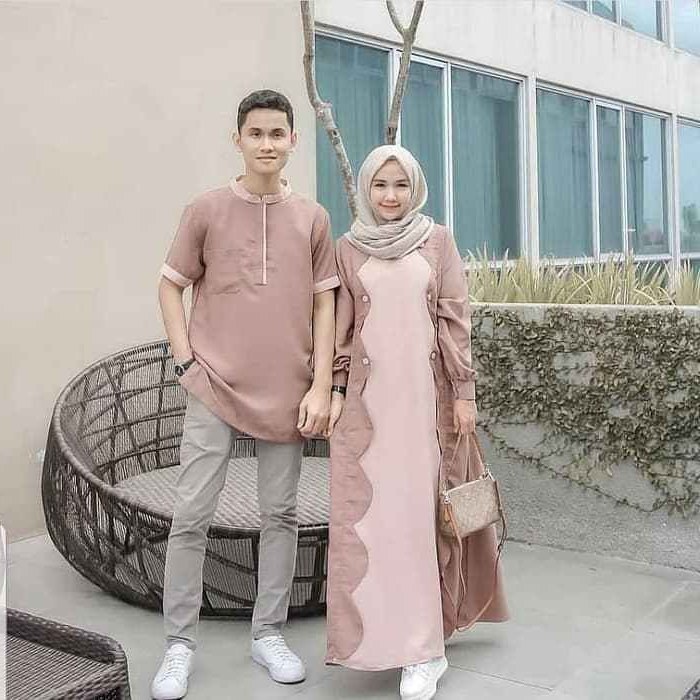 Design Model Baju Lebaran Syar&amp;#039;i 2019 Fmdf Model Baju Lebaran Gamis Couple 2019