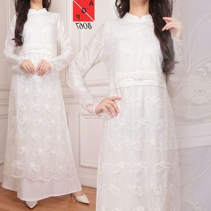Design Model Baju Lebaran Warna Putih Kvdd Trend Gamis Lebaran 2018 Warna Putih Af8067 Model Baju
