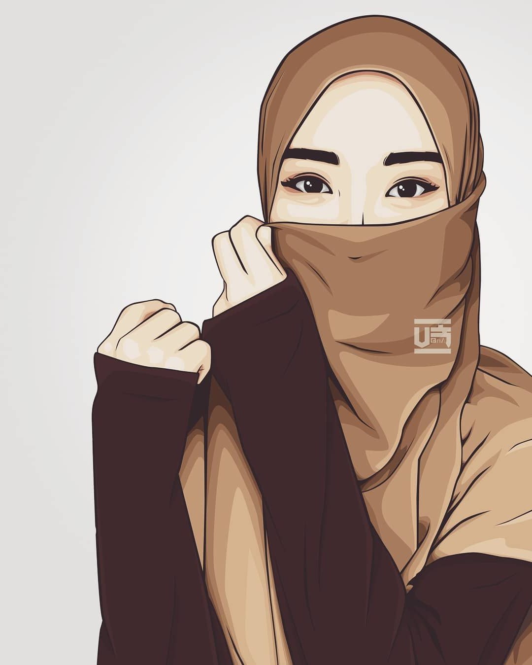 Design Muslimah Bercadar Cantik Kartun 8ydm 1000 Gambar Kartun Muslimah Cantik Bercadar Kacamata El