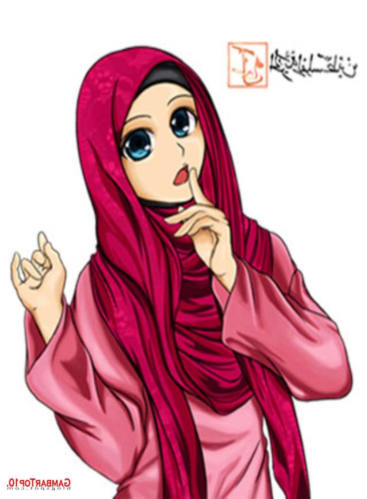 Design Muslimah Bercadar Cantik Kartun Bqdd Muslimah Bawa Panah Gambar Muslimah Cantik Gambar Muslimah