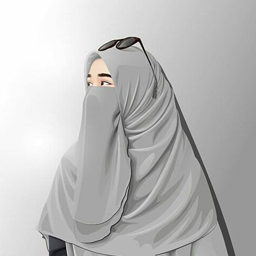 Design Muslimah Bercadar Cantik Kartun Dwdk 1000 Gambar Kartun Muslimah Cantik Bercadar Kacamata El