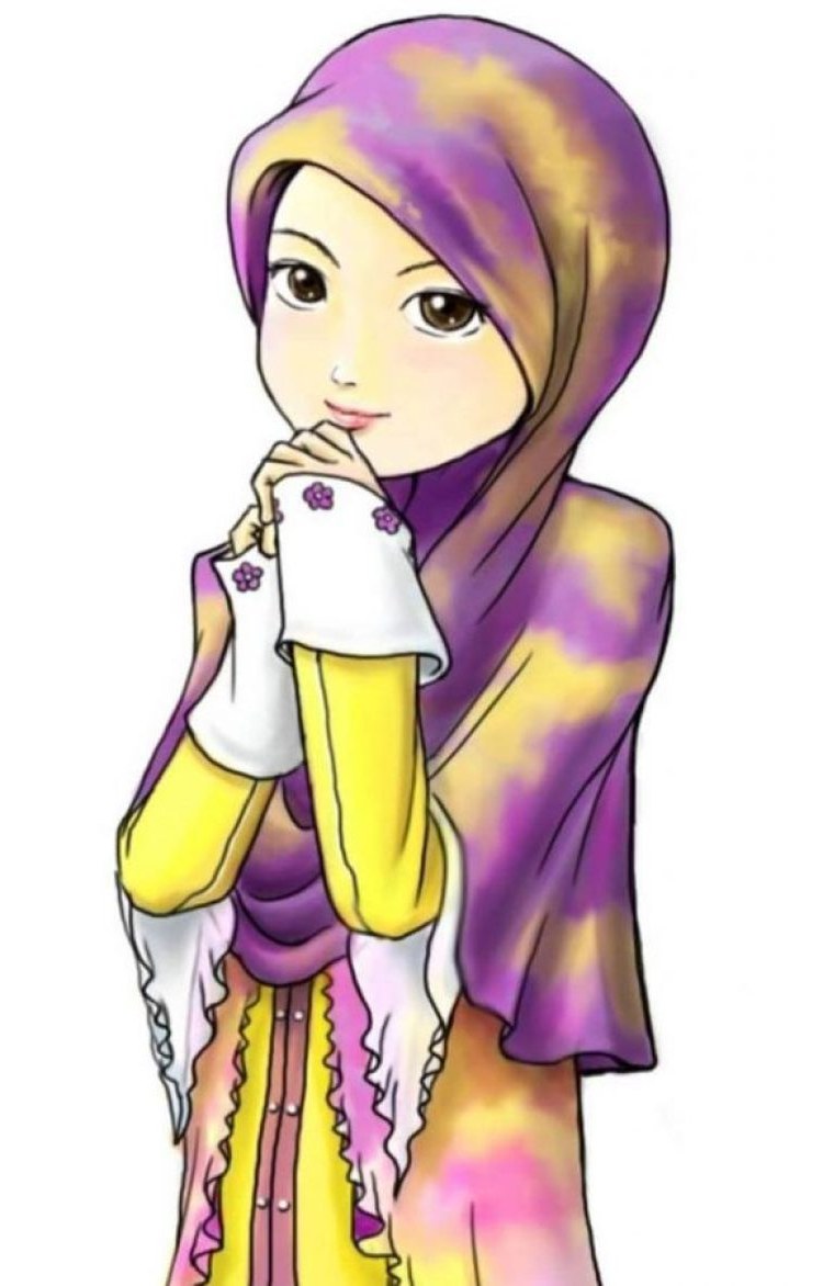 Design Muslimah Kartun Sedih D0dg 300 Gambar Kartun Muslimah Bercadar Cantik Sedih Keren