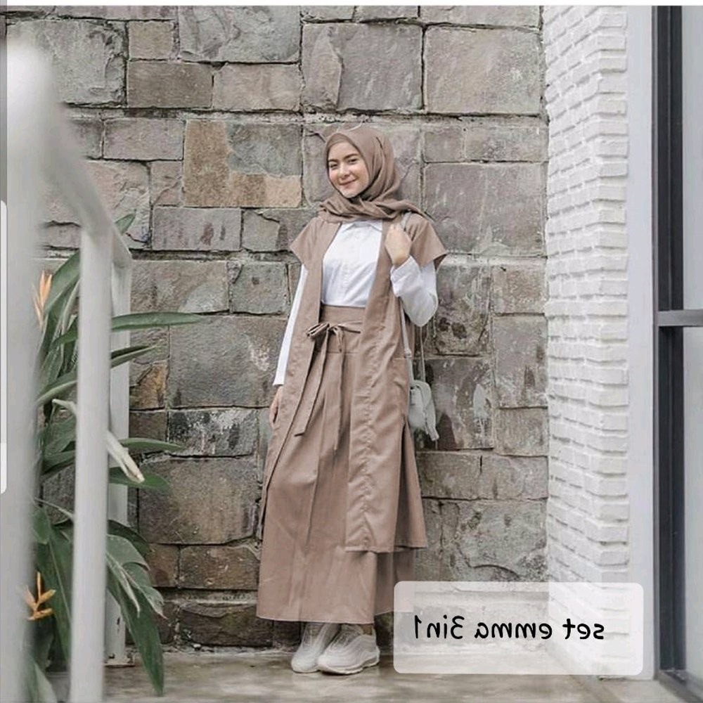 Ide Baju Lebaran Di Shopee Tldn H Setelan Emma Baju Wanita Cewe Muslim Hijab Remaja Kuliah