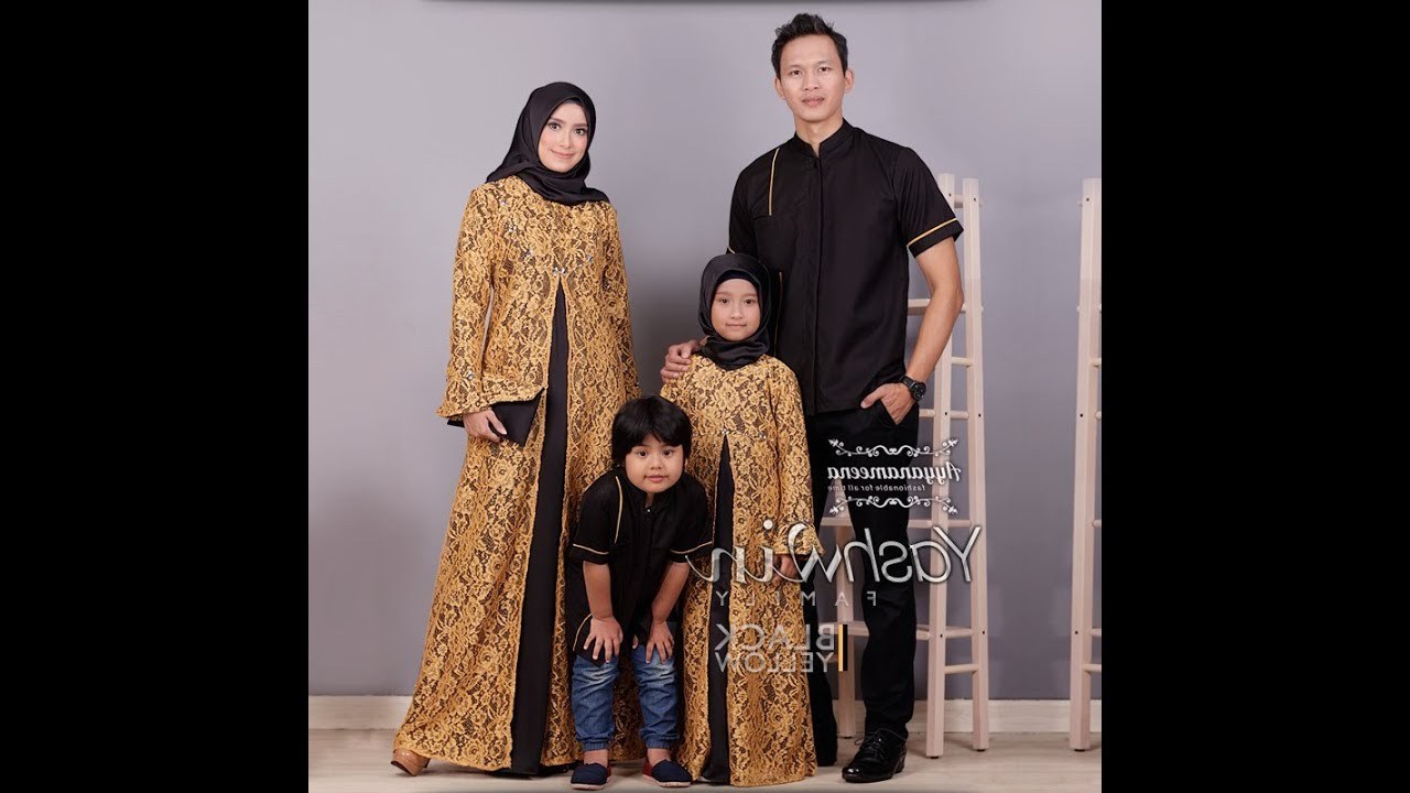 Ide Baju Lebaran Muslim Terbaru Bqdd Baju Muslim Couple Keluarga 2018 Elegan Terbaru Trend Baju