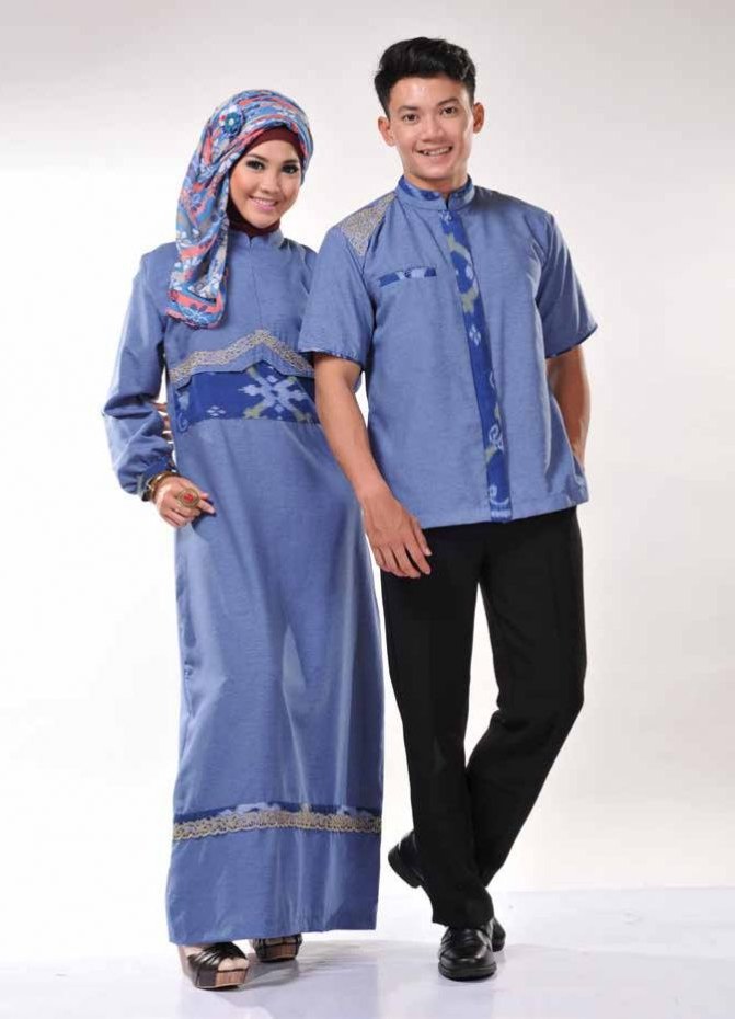Ide Baju Lebaran Suami istri Zwd9 Info 43 Gambar Baju Muslim Couple Suami istri