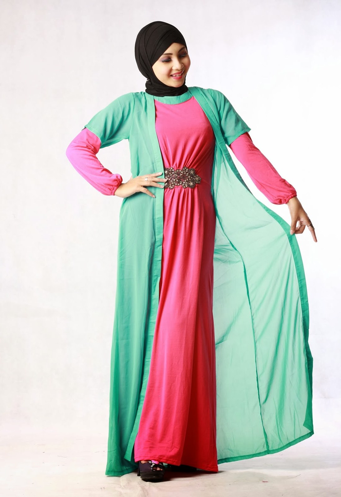 Ide Baju Lebaran Untuk orang Tua Budm 8 Model Baju Muslim Untuk orang Gemuk Yang Pas