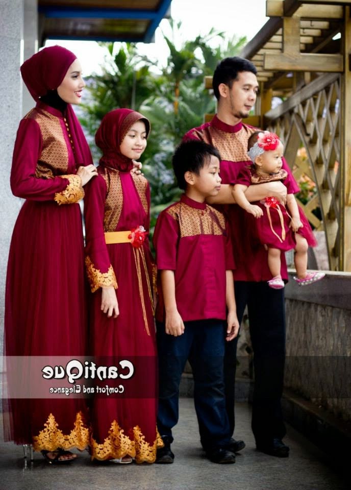 Ide Contoh Baju Lebaran Keluarga T8dj Inspirasi 8 Model Baju Seragam Muslim Keluarga