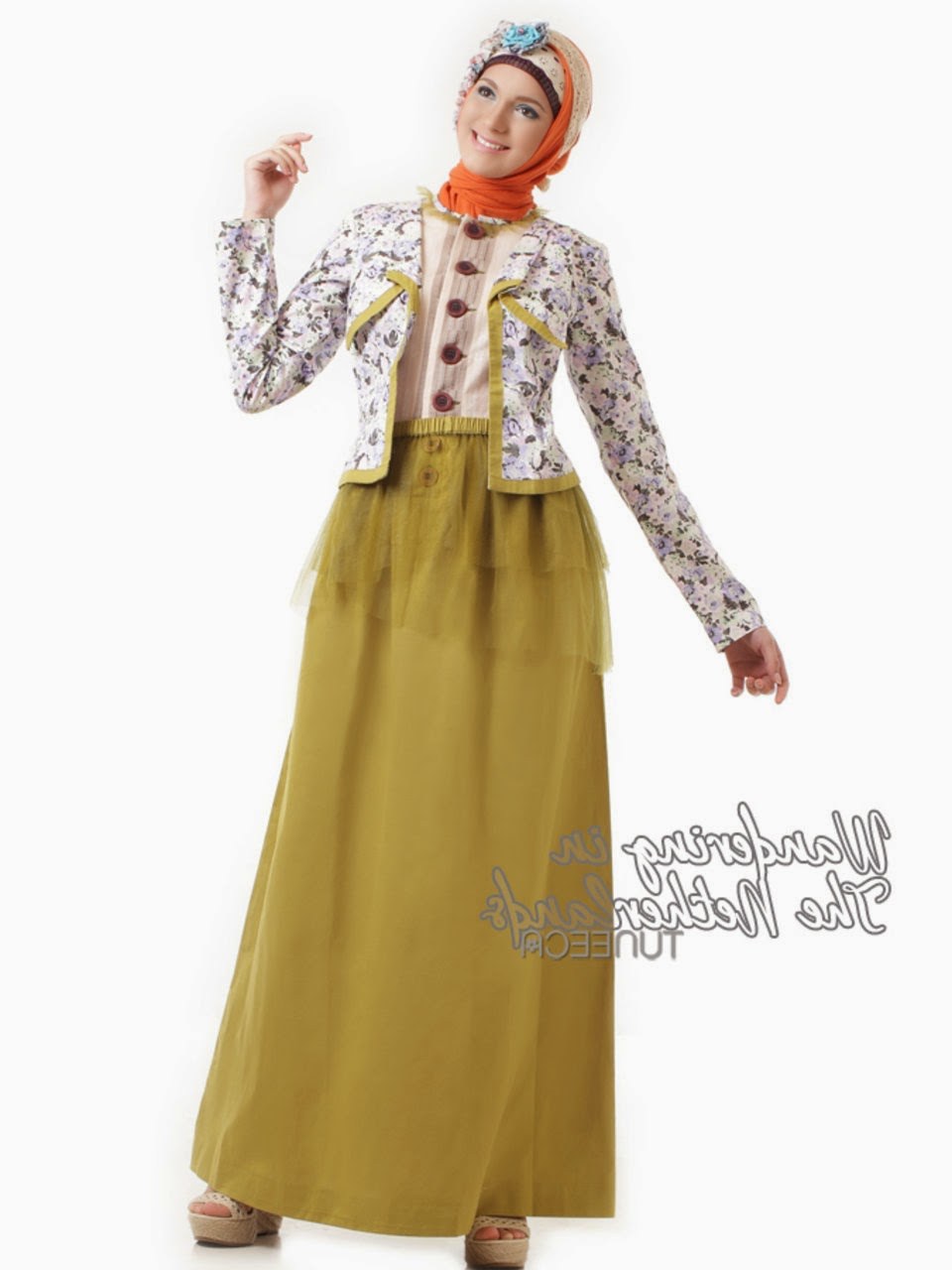Ide Foto Baju Lebaran Terbaru E6d5 12 Contoh Model Gamis Muslim Lebaran Terbaru Kumpulan