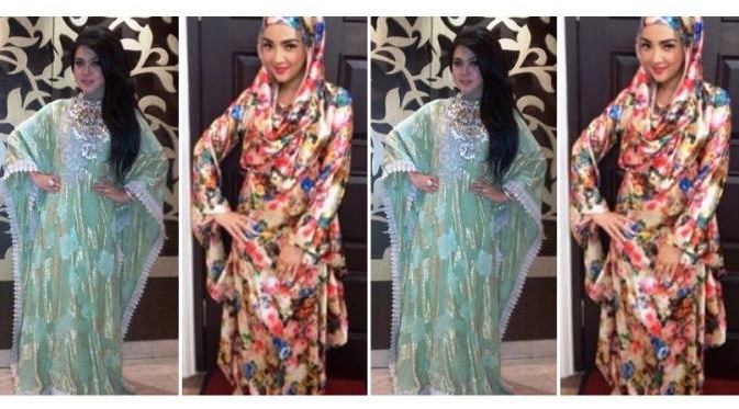 Ide Model Baju Lebaran Artis Nkde Trend Baju Lebaran 2014 Model Baju Muslim Artis Jadi