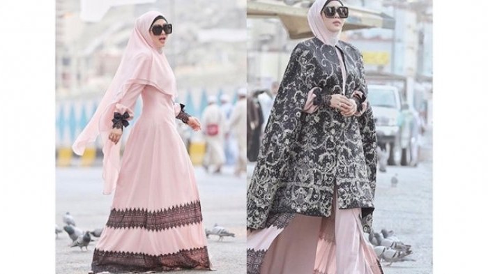 Ide Model Baju Lebaran Syahrini Tahun Ini Irdz Cetar Membahana Deretan Baju Muslim Yang Dipakai Syahrini