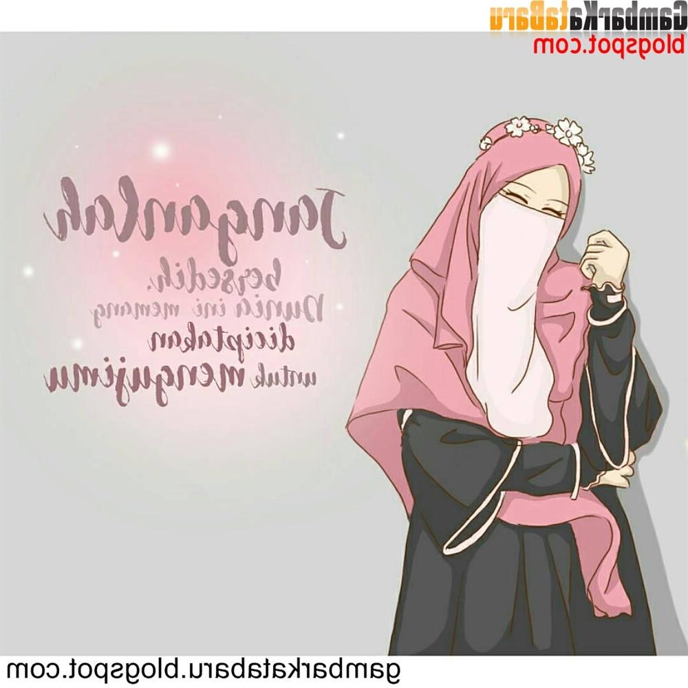 Ide Muslimah Bercadar Ftd8 Download Gambar Kartun Muslimah Bercadar Dan Kata Mutiara