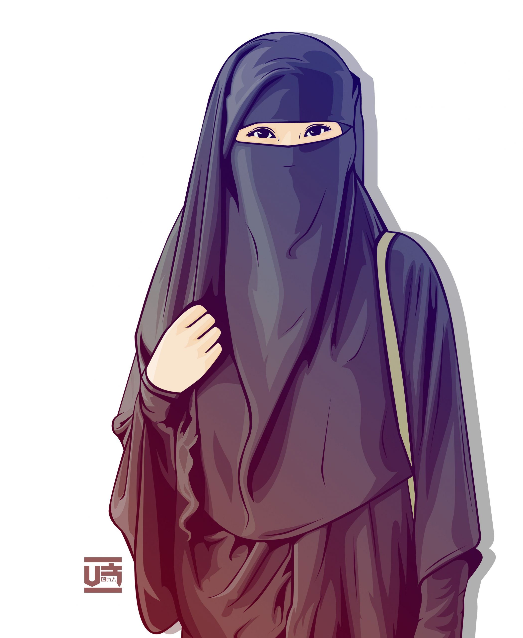 Ide Muslimah Bercadar Thdr Hijab Vector Niqab Ahmadfu22