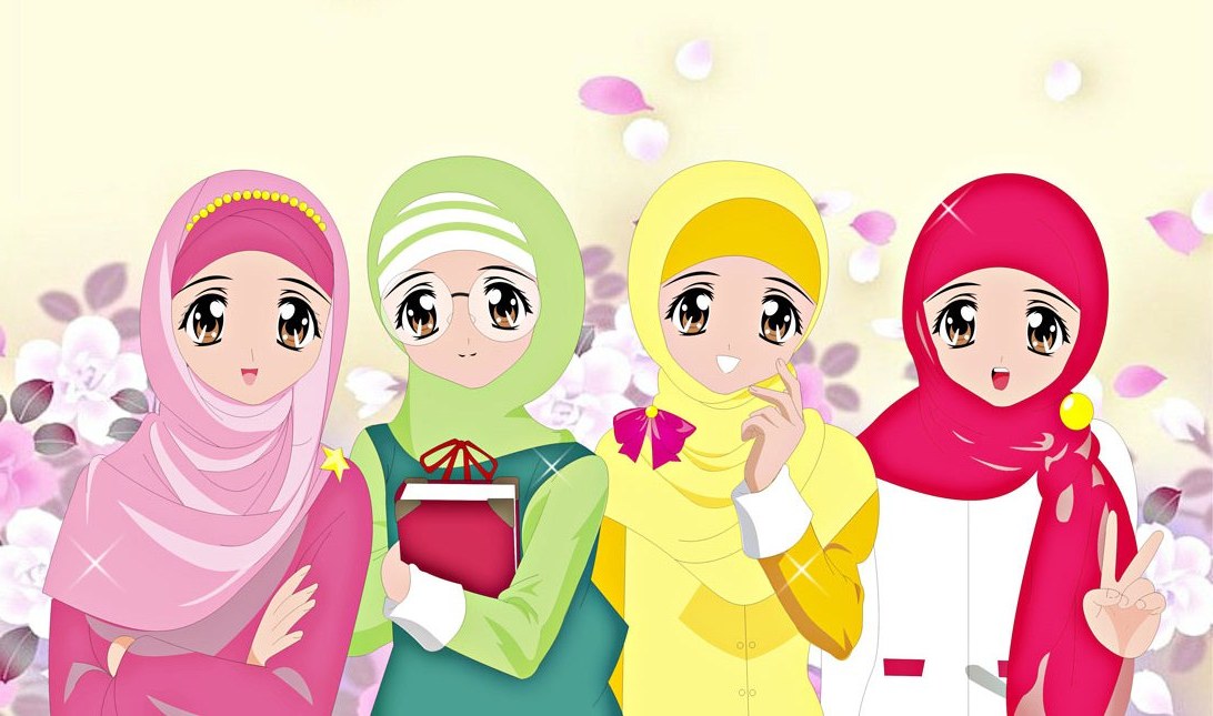 Ide Muslimah Kartun Keren Ftd8 Wallpaper Gambar Kartun Muslimah Keren Terbaru