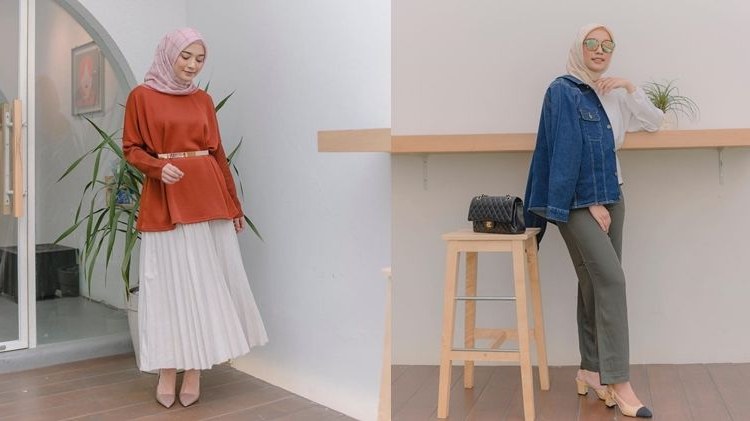 Ide Ootd Baju Lebaran Dddy 10 Ide Busana Hijab Ala Mega iskanti Untuk Silaturahmi