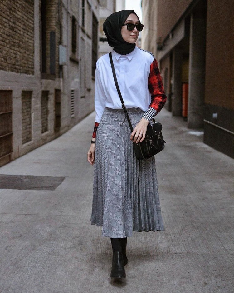 Inspirasi Baju Lebaran Casual 2019 3ldq 30 Style Hijab Casual Simple Kekinian Remaja Vintage