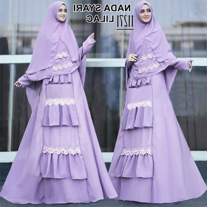 Inspirasi Baju Lebaran Kekinian Tldn Baju Lebaran Jumbo Kekinian Nada Lilac Model Baju Gamis