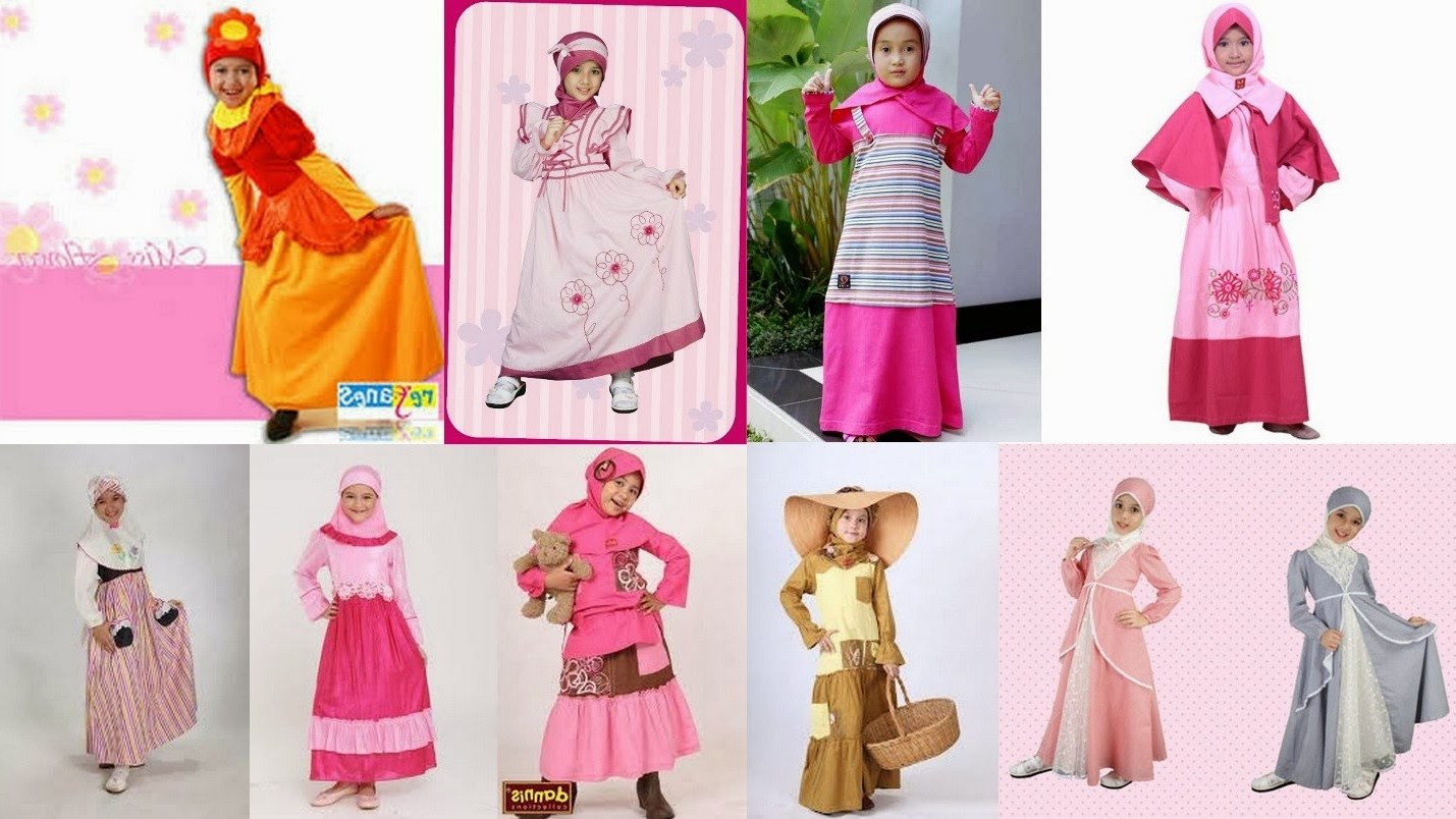 Inspirasi Baju Lebaran Muslim Anak Perempuan T8dj Contoh Model Baju Muslim Anak Perempuan Terbaru 2014