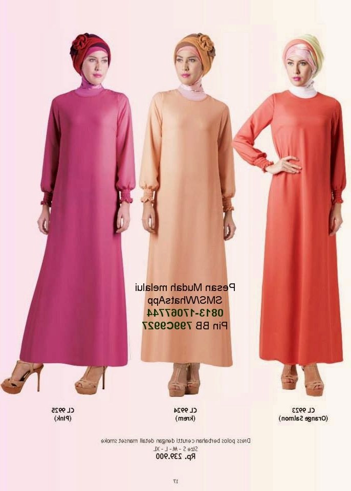 Inspirasi Baju Lebaran Yang Cantik Txdf Gamis Cantik Model Baju Muslim Terbaru