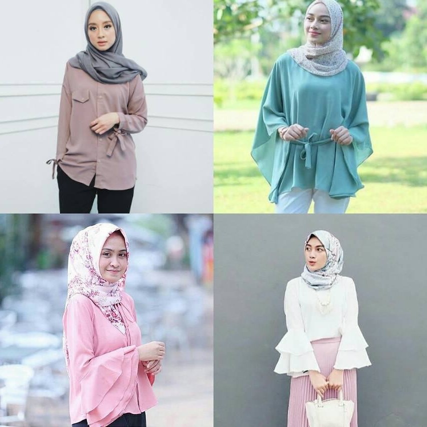 Inspirasi Model Baju Lebaran Tahun 2018 Budm 18 Model Baju Muslim Modern 2018 Desain Casual Simple &amp; Modis