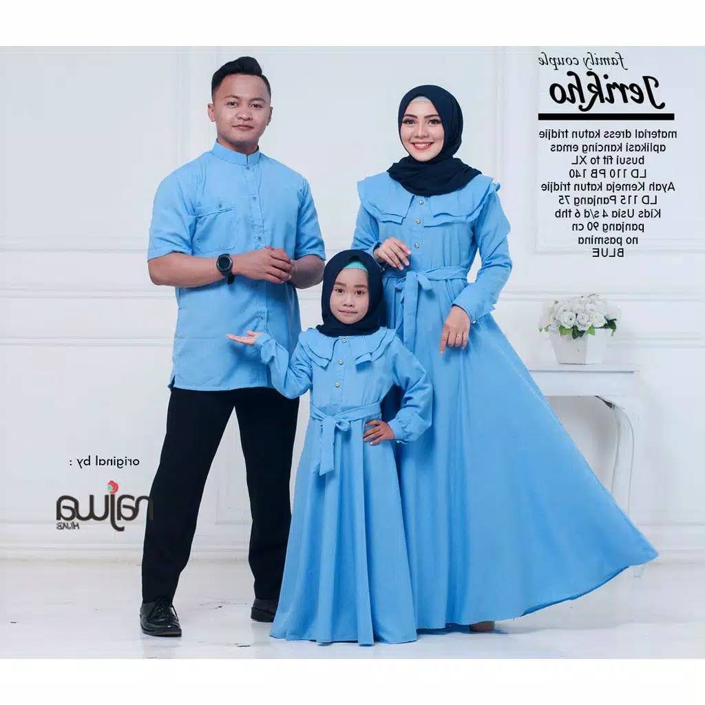 Model Baju Lebaran 2019 Keluarga Zwdg Couple Keluarga Jerikho ori by Najwa Katalog Bajugamismu