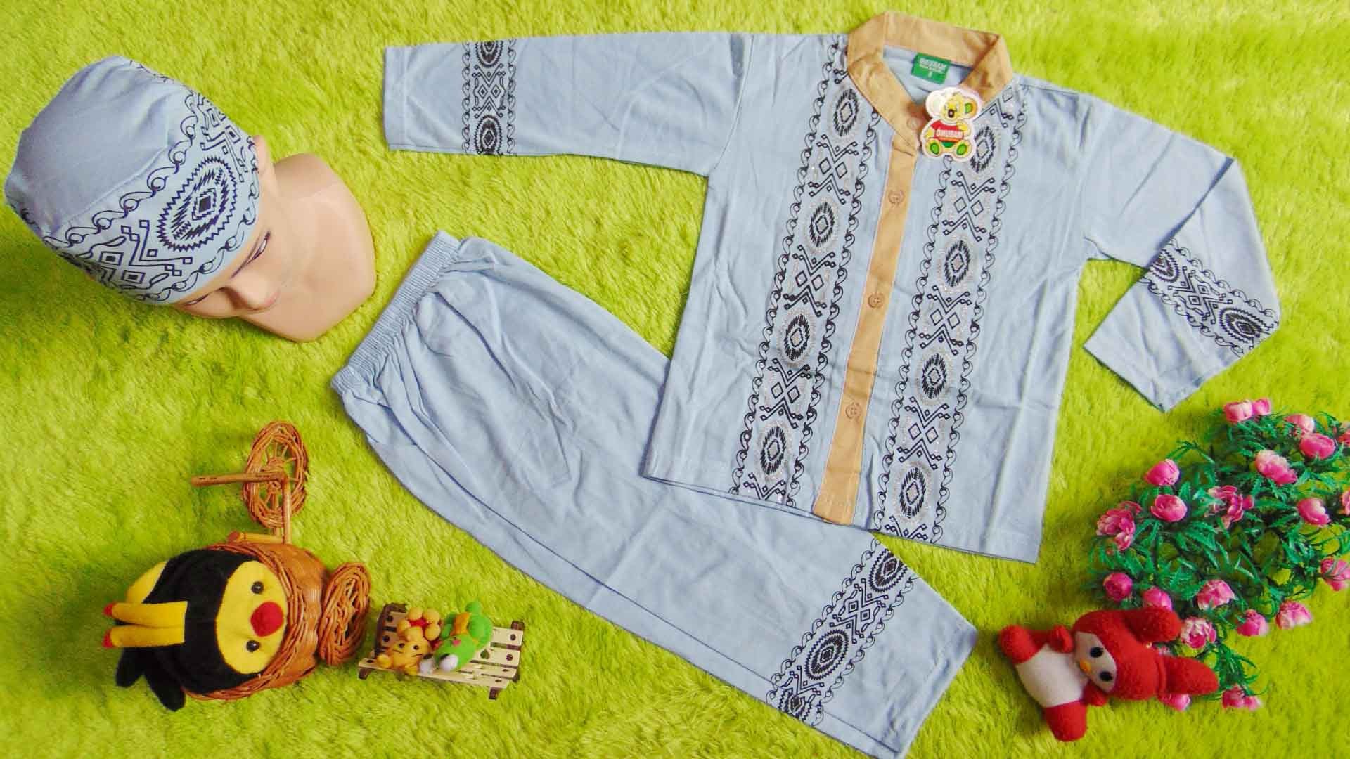 Model Baju Lebaran Anak Laki Laki Rldj Paling Laris Setelan Baju Koko Muslim Lebaran Ramadhan