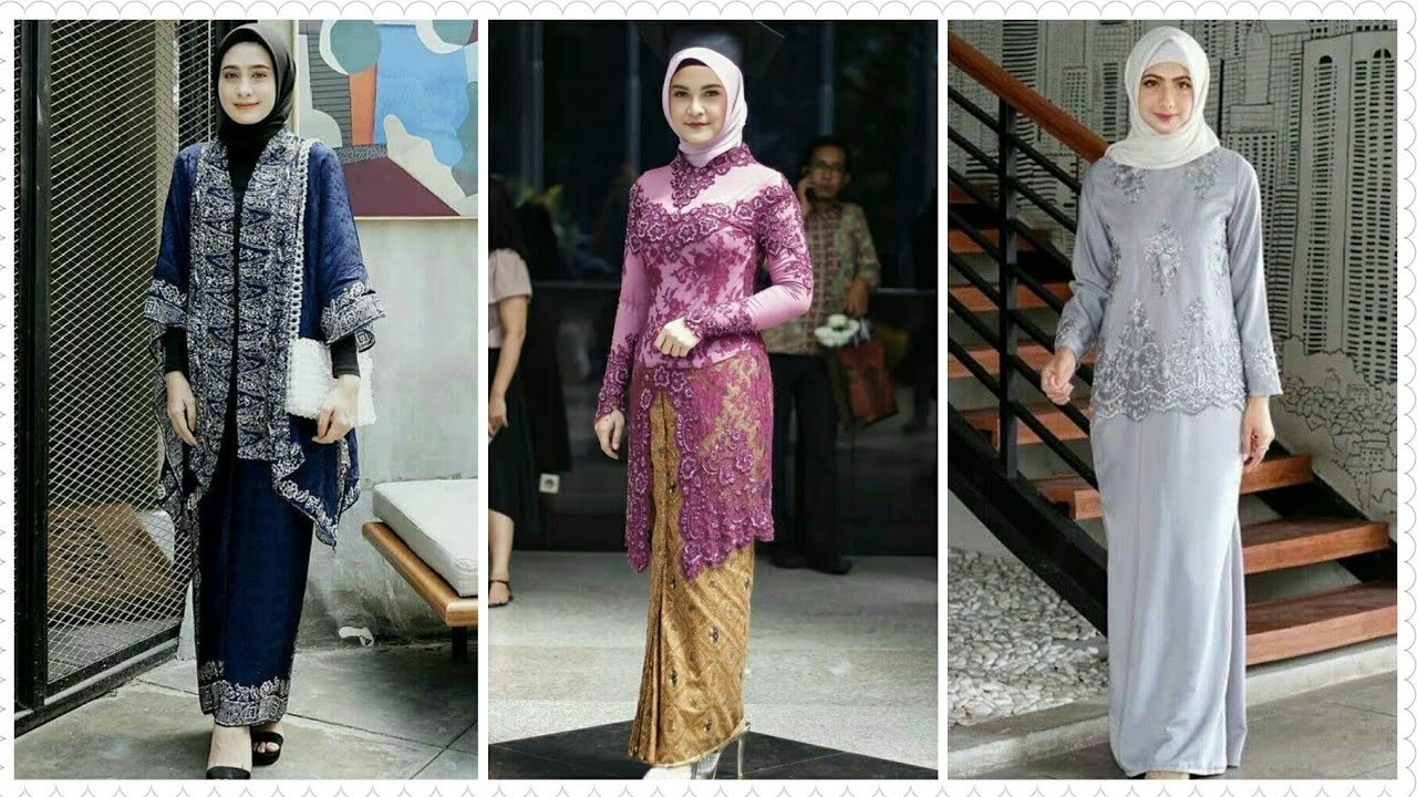 Model Baju Lebaran Brokat 2019 Ipdd 22 Model Baju Kebaya Brokat Dengan Setelan Hijab Terbaru
