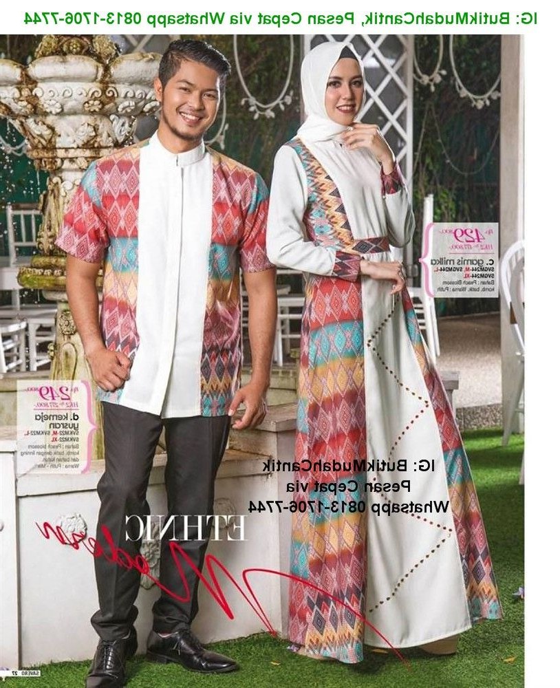 Model Baju Lebaran Keluarga Batik 3id6 Gamis Keluarga Muslim Sarimbit Lebaran Untuk Seluruh