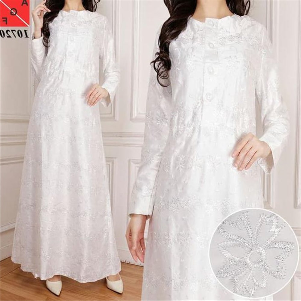 Model Baju Lebaran Putih Q0d4 Jual Good Baju Gamis Putih U002f Muslim Wanita Lebaran