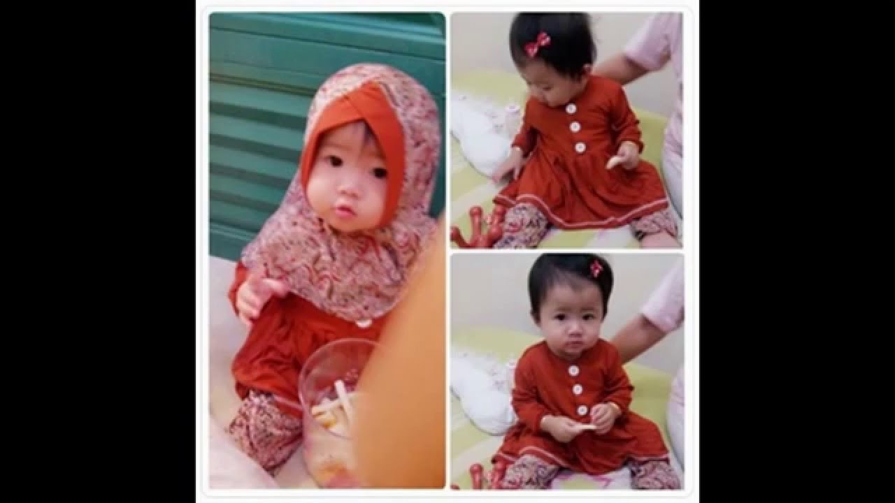 Model Baju Lebaran Syar&amp;#039;i H9d9 Baju Muslim Bayi Usia 1 Tahun I Gamis Bayi