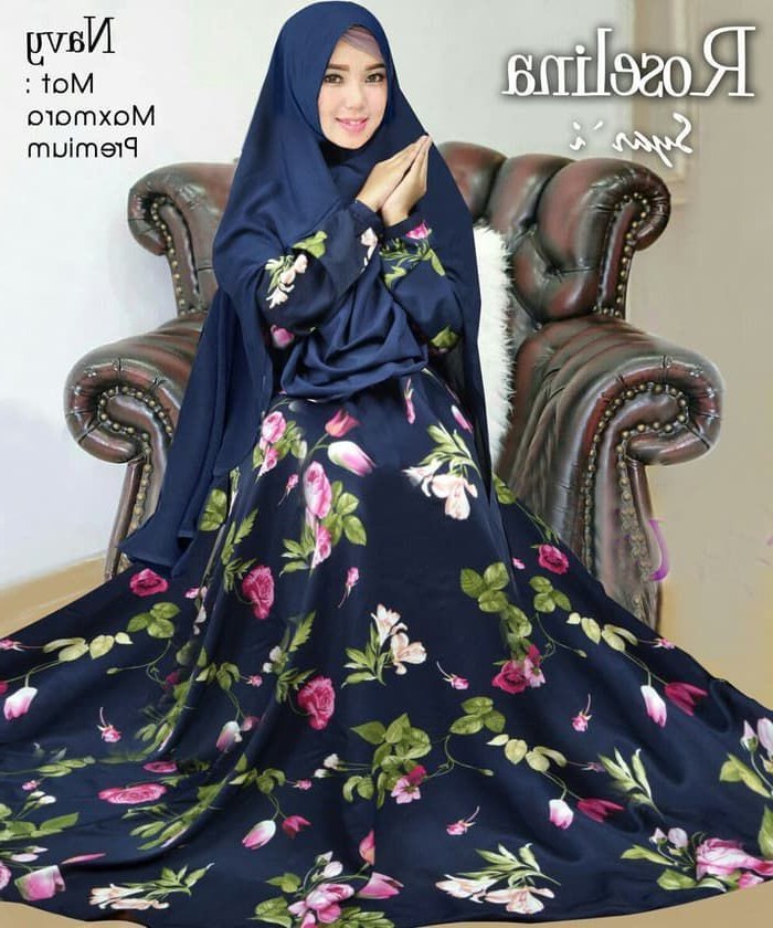 Model Baju Lebaran Syari 2019 Tqd3 Baju Gamis Syar I Trend 2019 Roselina Gamisalya
