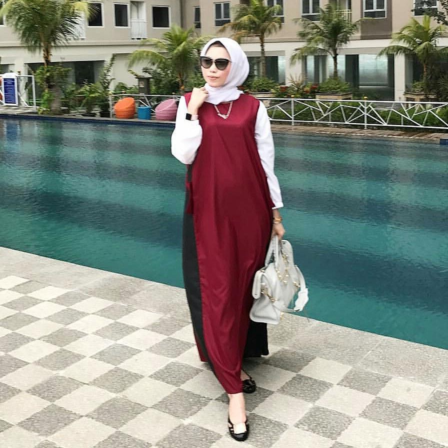 Model Fashion Muslimah Remaja H9d9 17 Koleksi Fashion Baju Hijab Remaja 2018 Gaya Masa Kini