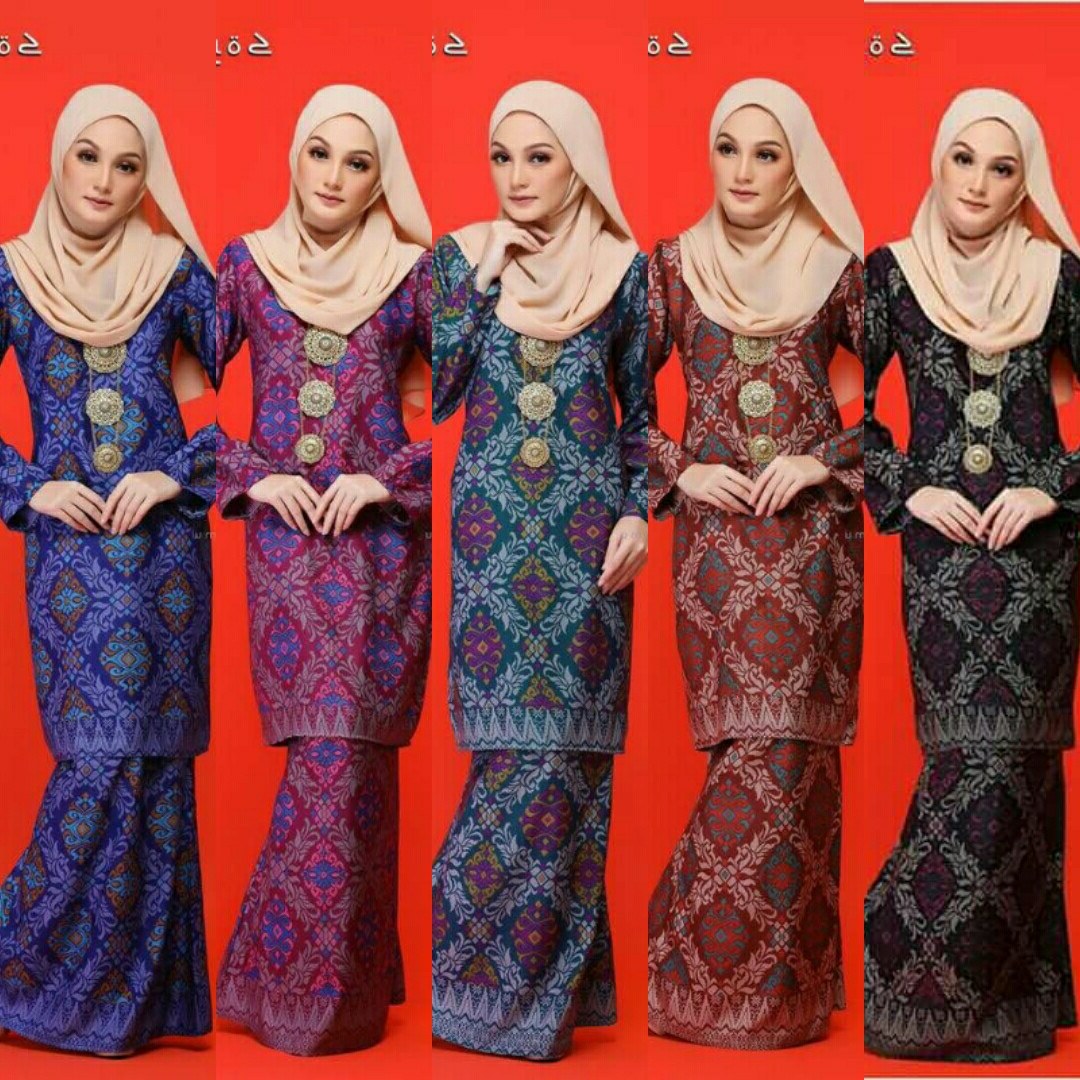 Model Fashion Muslimah Terkini 87dx songket Malinja Baju Kurung Moden Terkini Baju Kurung