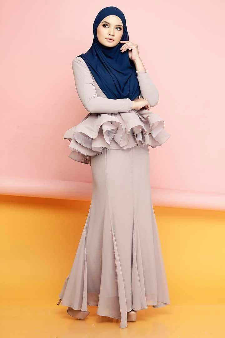 Model Fashion Muslimah Terkini Ipdd Mermaid Peplum by Cik Puan Gojes