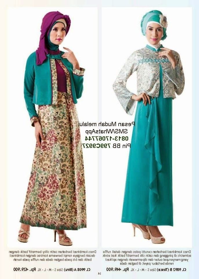 Model Macam Macam Baju Lebaran 9fdy Gaun Pesta Muslimah Calosa 2014