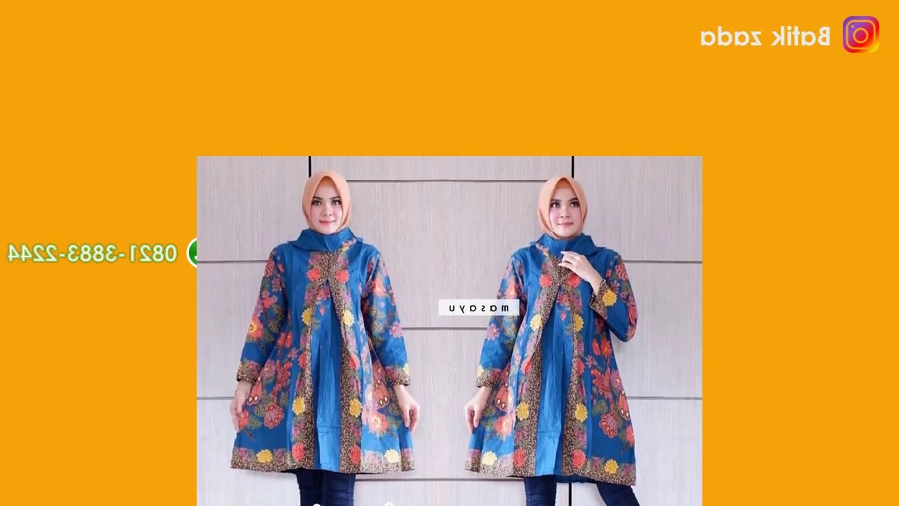 Model Motif Baju Lebaran 2019 3ldq Model Baju Batik Wanita Model Tunik Modern Trend Lebaran