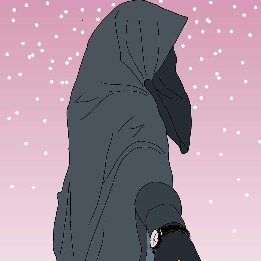 Model Muslimah Bercadar Animasi 9ddf Gambar Kartun Muslimah Pink