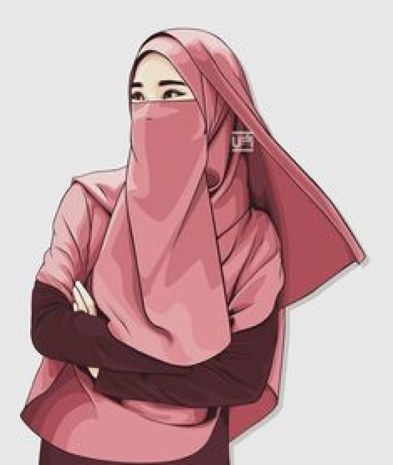 Model Muslimah Bercadar Animasi Gdd0 75 Gambar Kartun Muslimah Cantik Dan Imut Bercadar