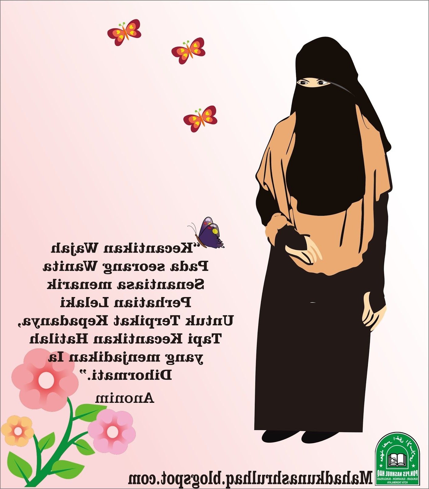 Model Muslimah Bercadar Animasi Tldn Gambar Kartun Muslimah Bercadar Tentang Kecantikan Hati