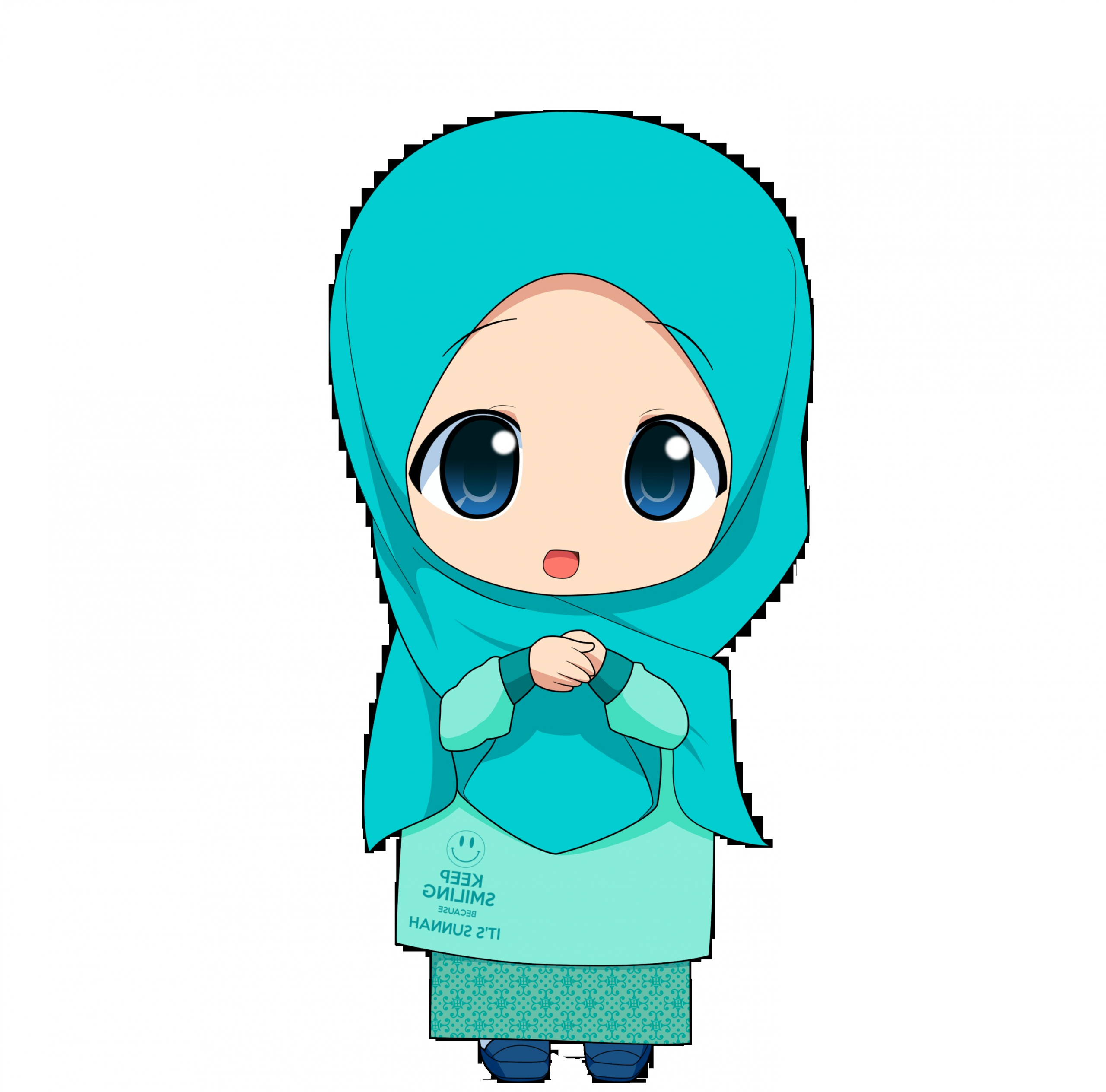 Model Muslimah Kartun Png 4pde Gambar Kartun Muslimah