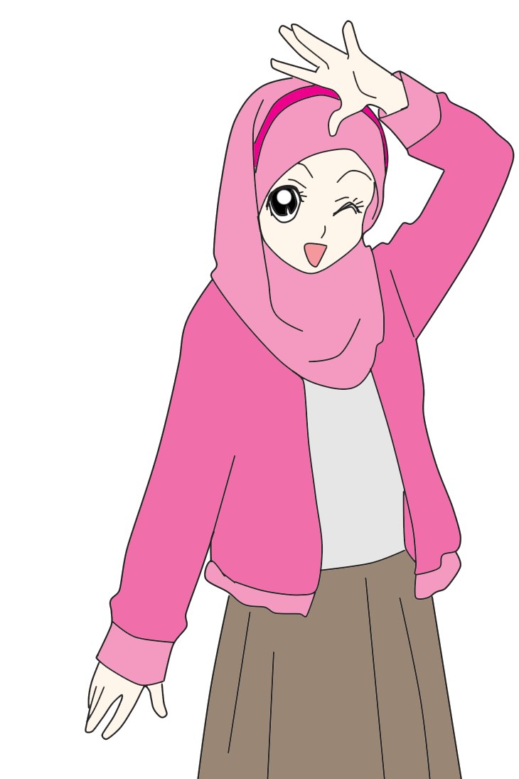 Model Muslimah Kartun Png Gdd0 Gambar Kartun Muslimah