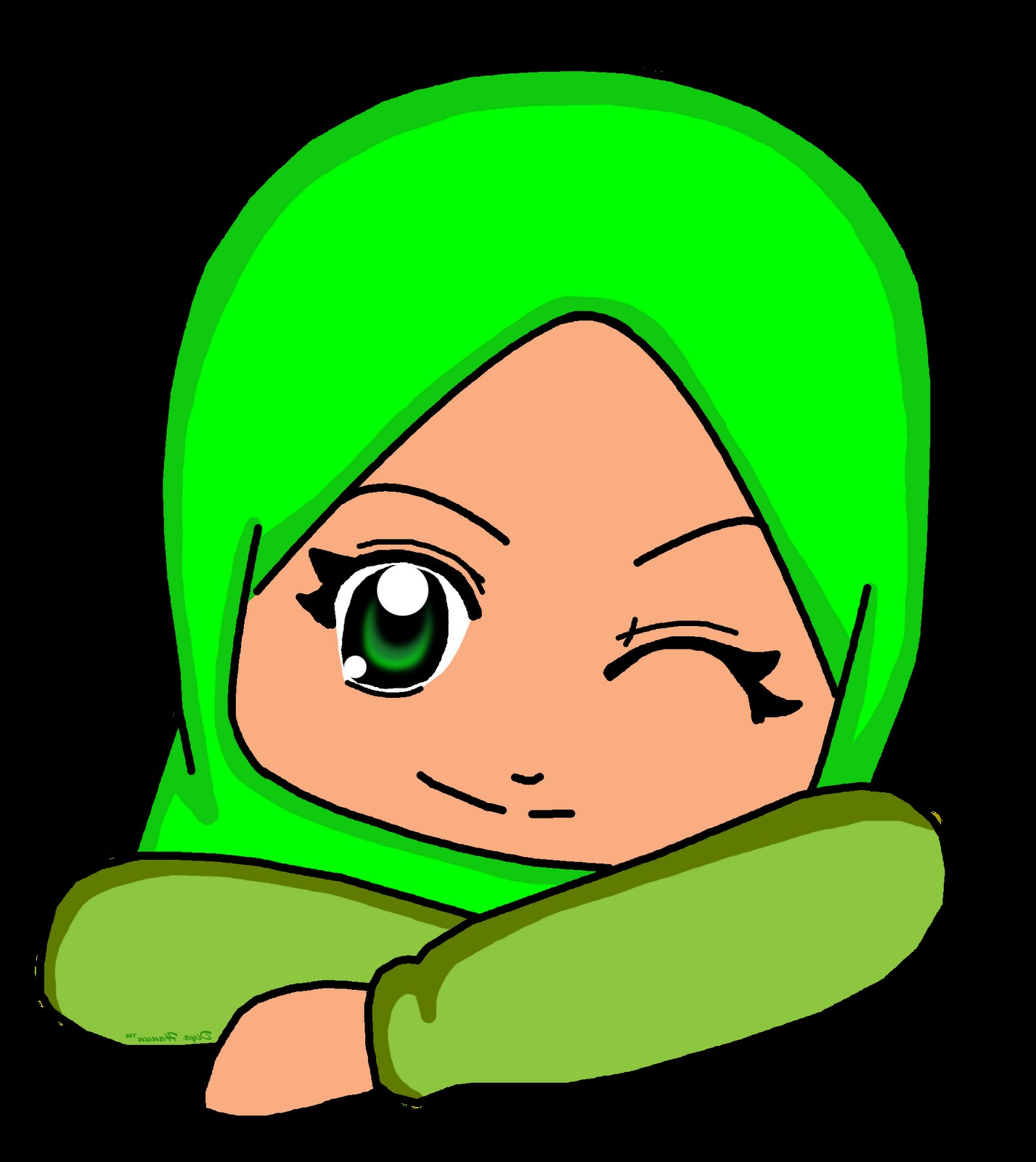 Model Muslimah Kartun Png Y7du Gambar Kartun Muslimah