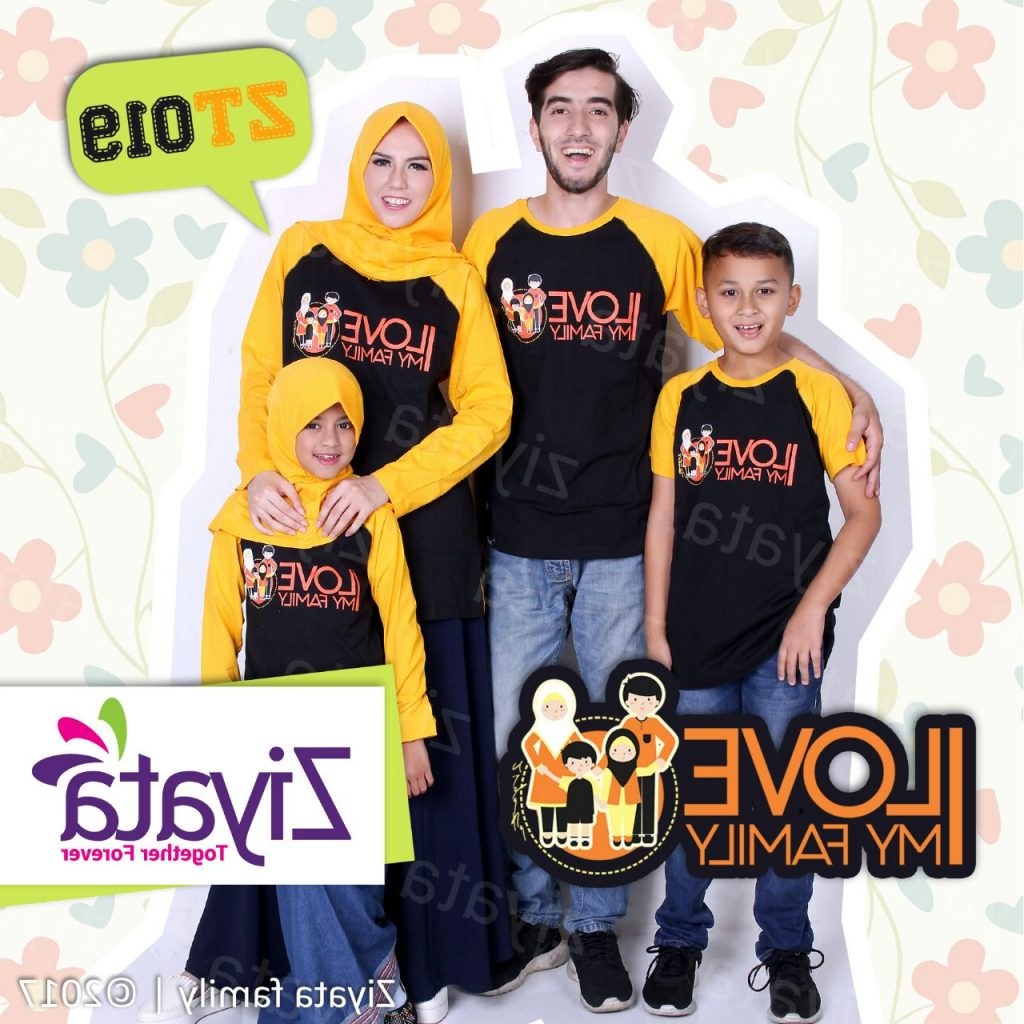 Model Tulisan Baju Lebaran D0dg Baju Couple Keluarga 2 Anak Untuk Acara Liburan Dan Mudik