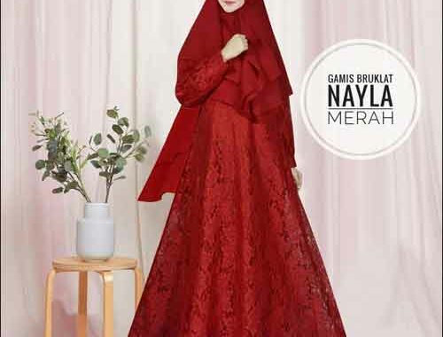 Model-Baju-Gamis-Untuk-Pesta-Pernikahan-Nayla-Syari-Warna-Merah-Bahan-Brokat.jpg